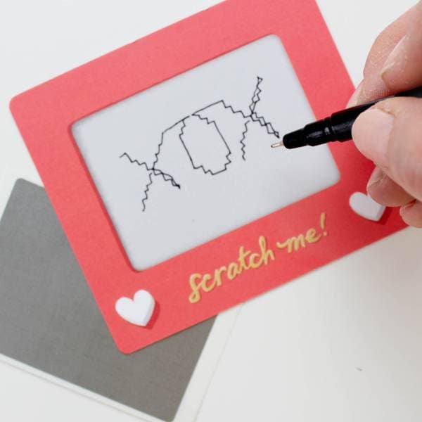 Scratch-off Lunchbox Notes - 4 Scratch-a-Sketch