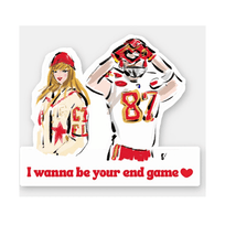 Taylor and Travis Super Bowl End Game Sticker