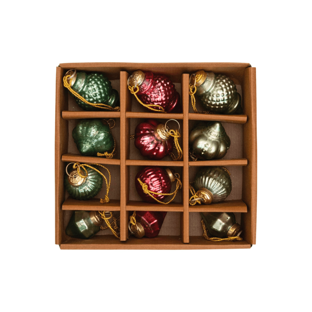 Embossed Mercury Glass Ornaments Shop Sweet Lulu