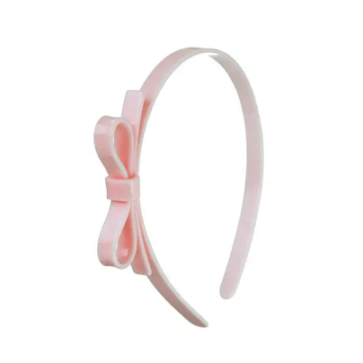 Thin Bow Headband - Pale Pink - Shop Sweet Lulu