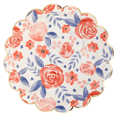 Watercolor Floral Plates, Shop Sweet Lulu