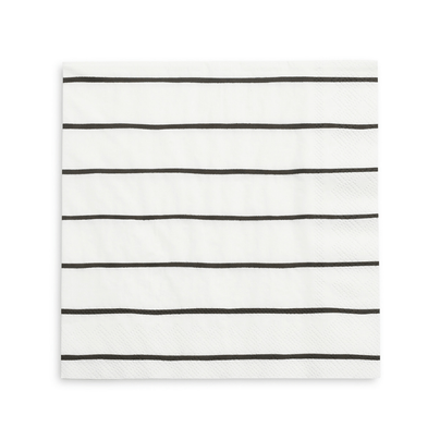 Ink Frenchie Striped Large Napkins from Daydream Society