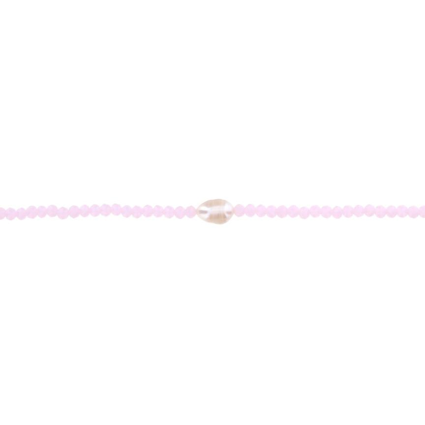 Light pink sale bead necklace