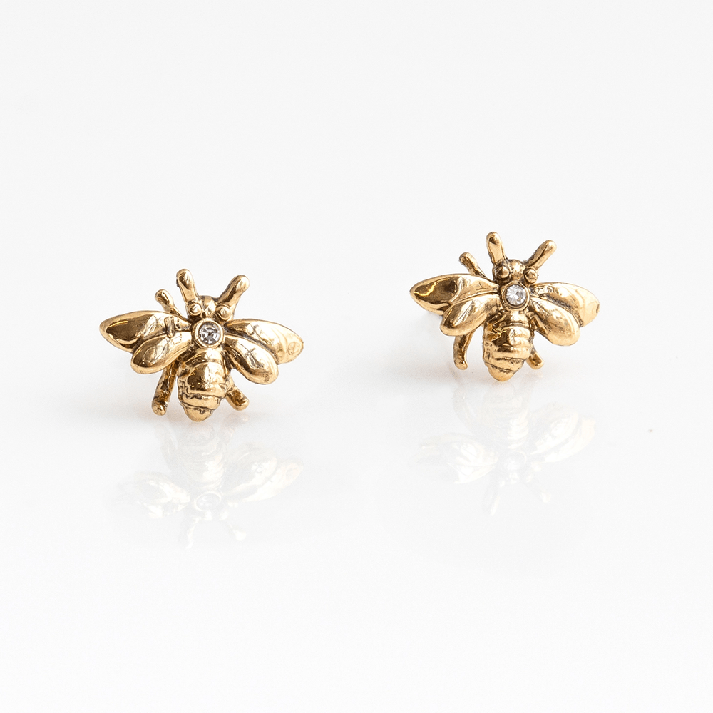 Bumble Bee Stud Earrings For Women And Girls, Bee Jewelry - Honey Bee Gifts  For Girls And Tweens