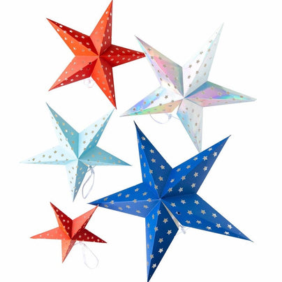 Sparklers and Rockets Decorative Hanging Stars, Shop Sweet Lulu