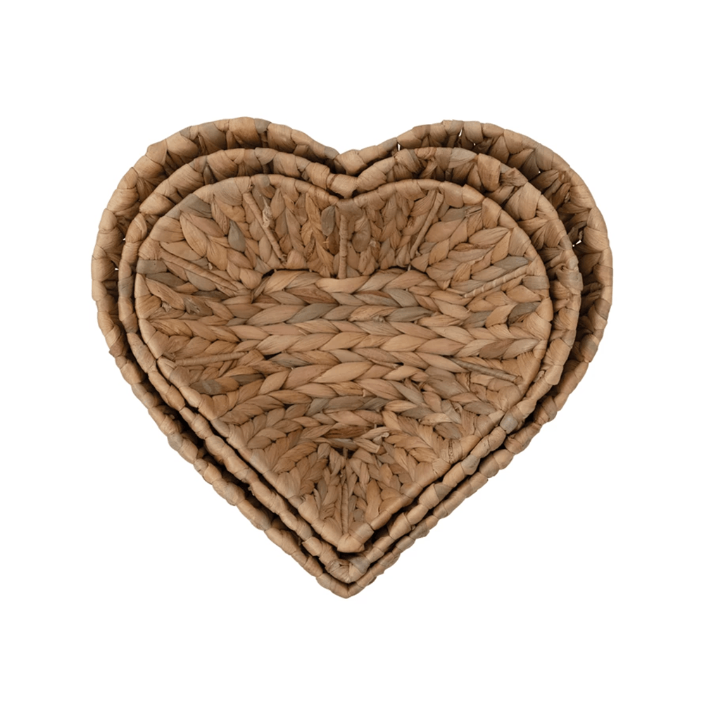 Accents, Heart Shaped Wicker Basket Hanging Decoration