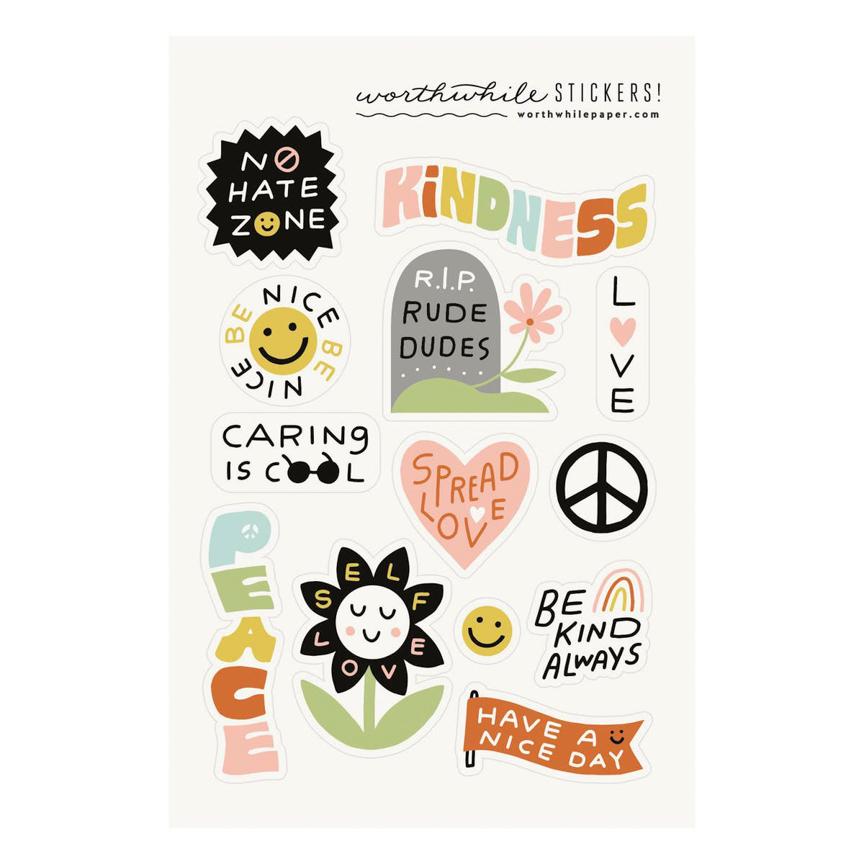 Kindness Sticker Sheets – Shop Sweet Lulu