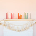 8" Taper Candles, Dusty Rose, One Pair