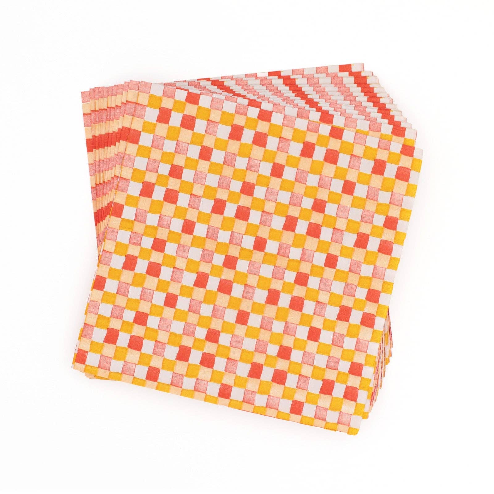Petite Painted Checker Napkins