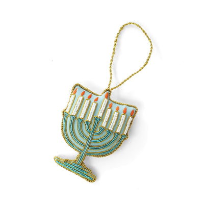 Menorah Hanukkah Ornament, Jollity & Co