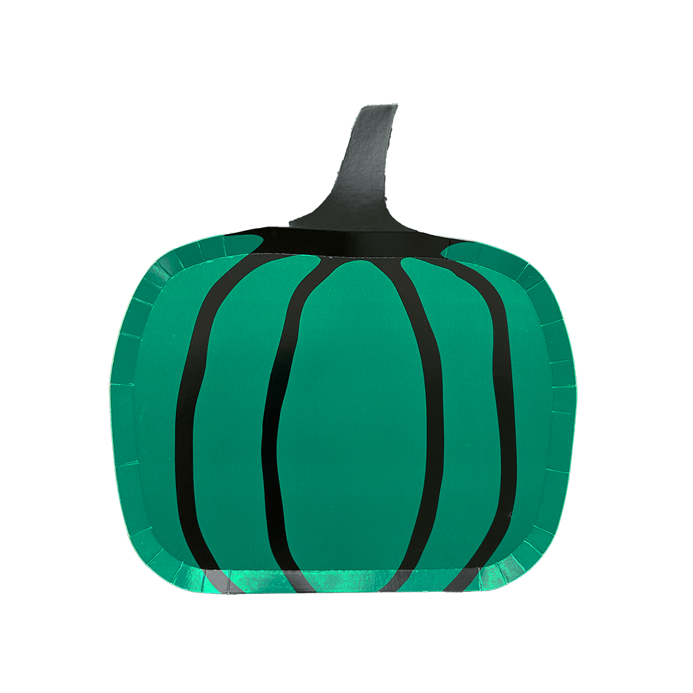 Hocus Pocus Mixed Pack Pumpkin Large Plates - Green