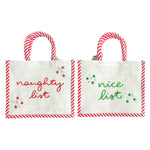 Naughty + Nice Tote, Double Sided