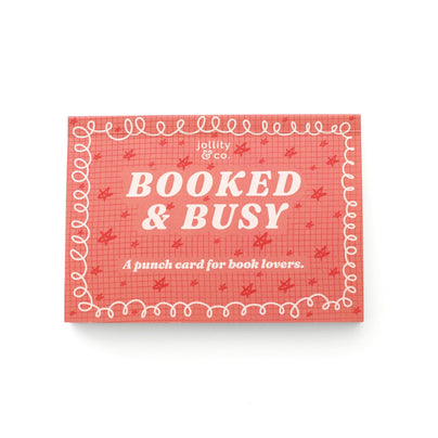 Book Club Booked & Busy Punch Card Booklet, Jollity & Co