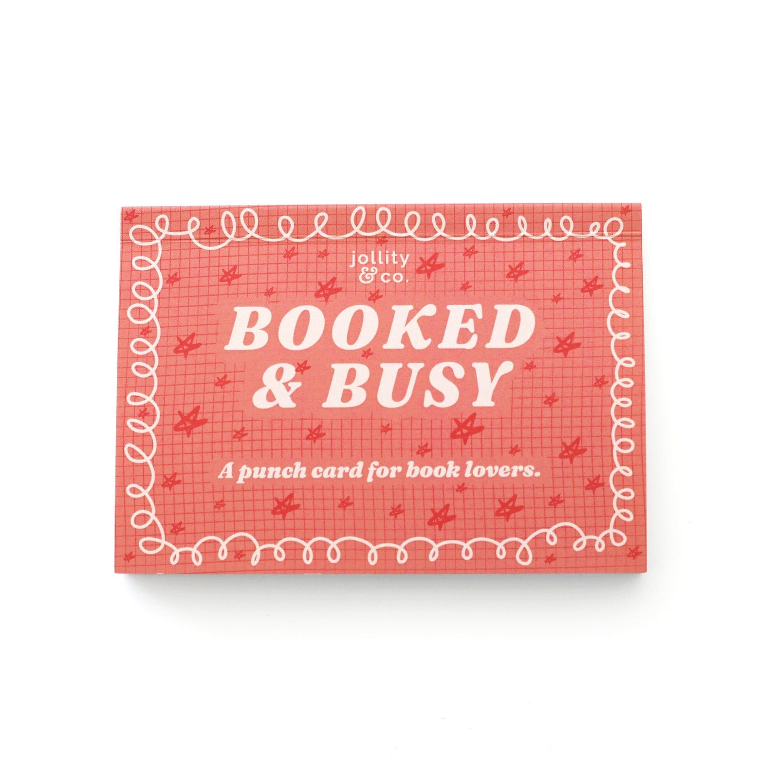 Book Club Booked & Busy Punch Card Booklet, Jollity & Co