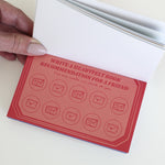 Book Club Booked & Busy Punch Card Booklet, Jollity & Co