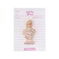 Female Bust Enamel Pin, Jollity & Co
