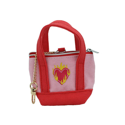 Flaming Heart Tiny Tote Keychain, Jollity & Co