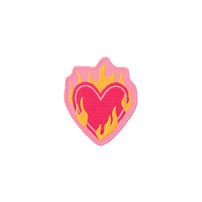 Book Club Flaming Heart Patch, Jollity & Co