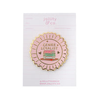 Genre Loyalist Book Themed Enamel Pin, Shop Sweet Lulu