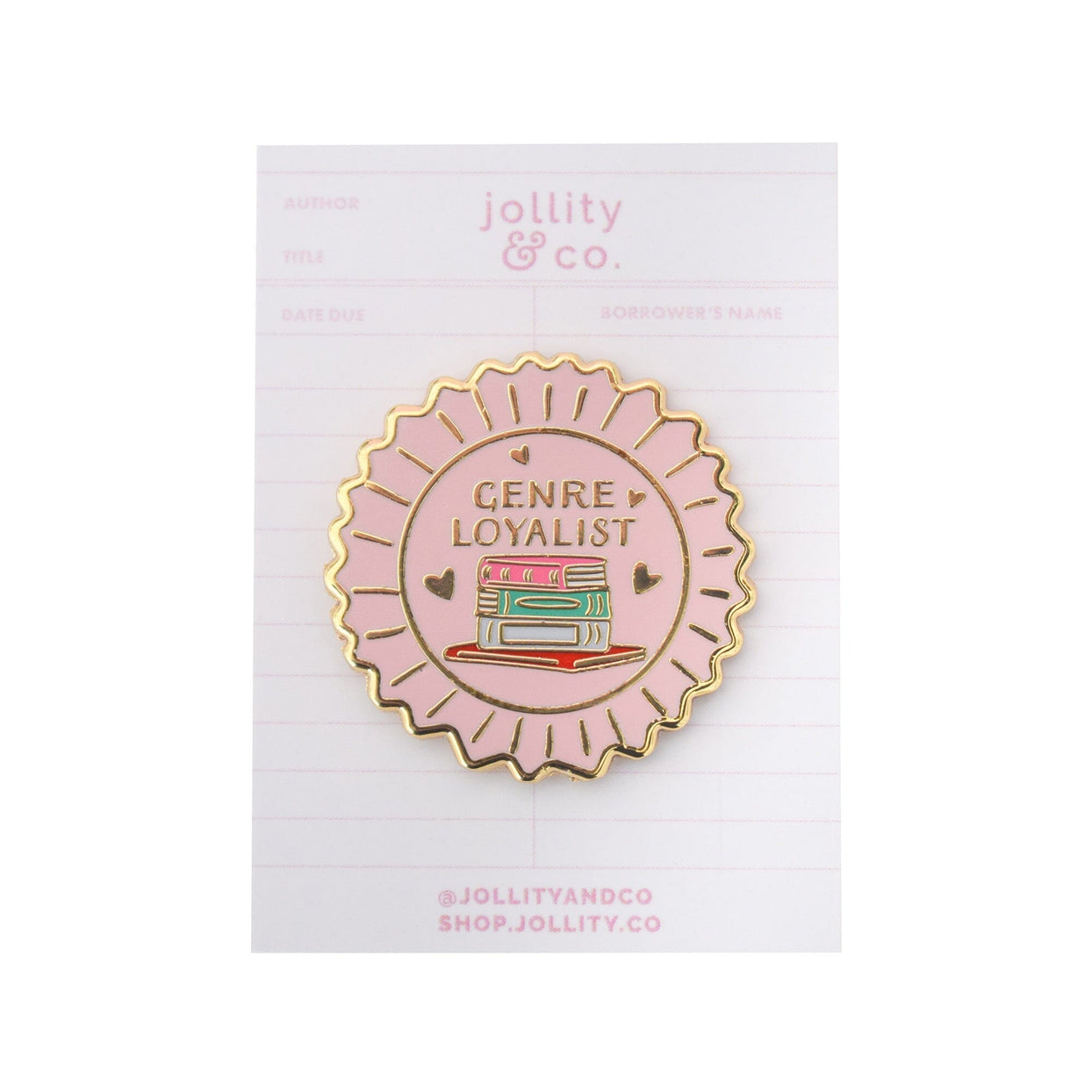 Genre Loyalist Book Themed Enamel Pin, Shop Sweet Lulu