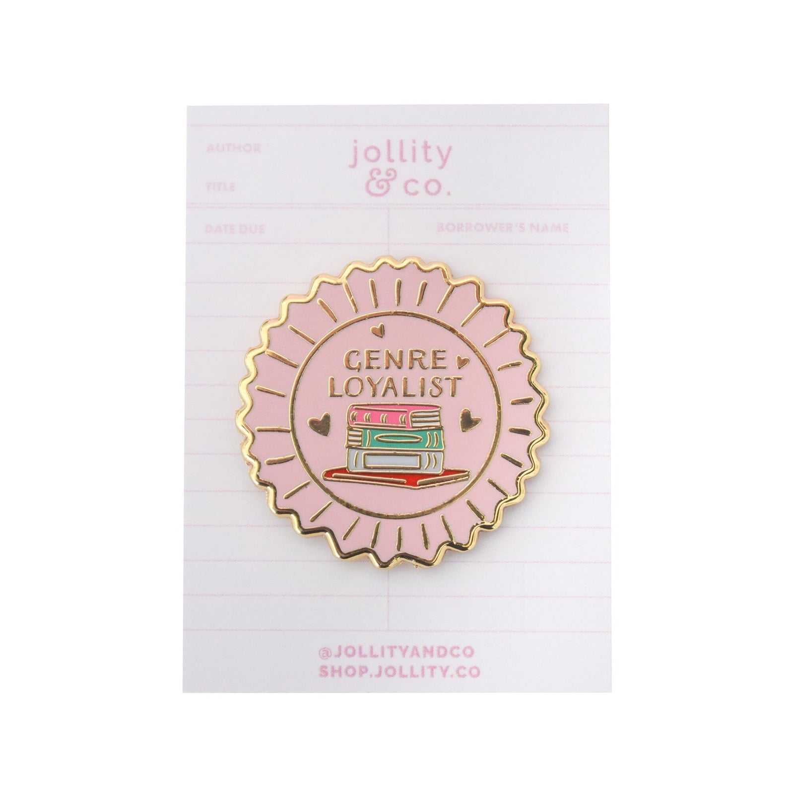 Genre Loyalist Book Themed Enamel Pin, Shop Sweet Lulu