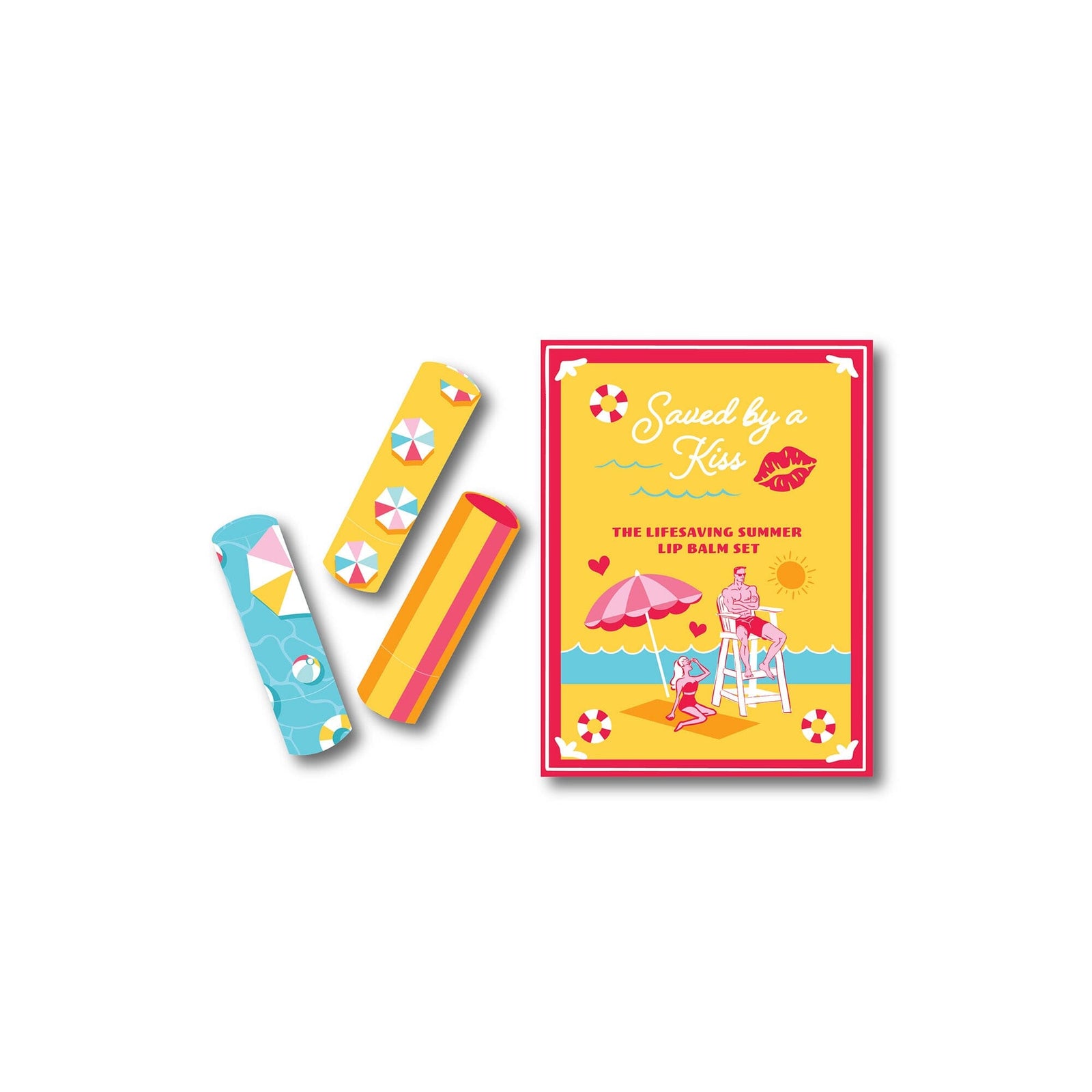 Saved By A Kiss Book Themed Lip Balm Set