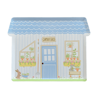 Bunnies In The Garden Large "Garden Shed" Plates