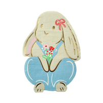 Bunnies In The Garden Overalls Bunny Large Napkins, Daydream Society