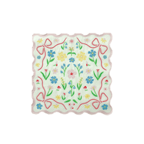 Bunnies In The Garden Pink Floral Petite Napkins, Daydream Society