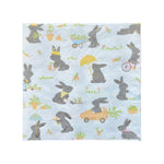 Bunnies In The Garden Large Napkin