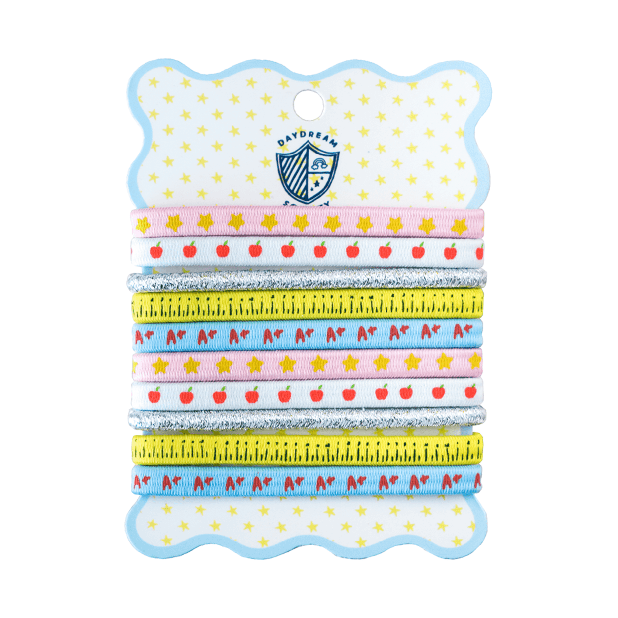 Smarty Pants Printed Pack of 10 Hair Tie Set, Daydream Society