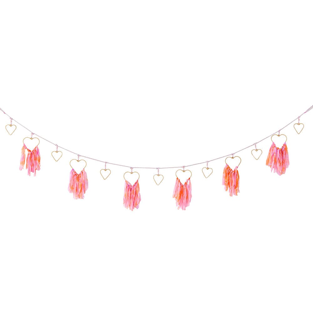 Chiffon Heart Garland