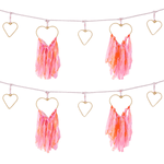 Chiffon Hearts Garland