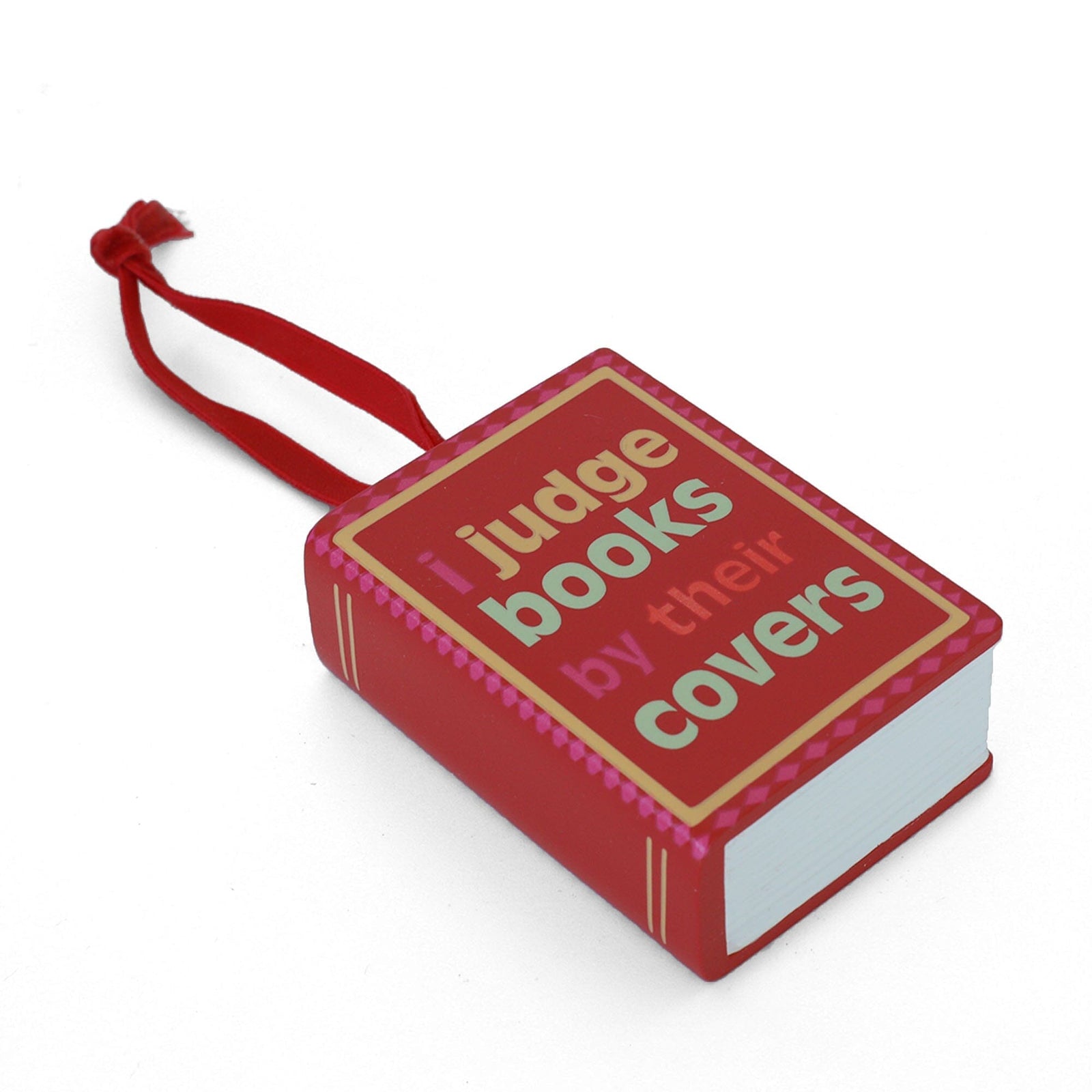 I Judge Books By Their Covers Book Ornament, Jollity & Co