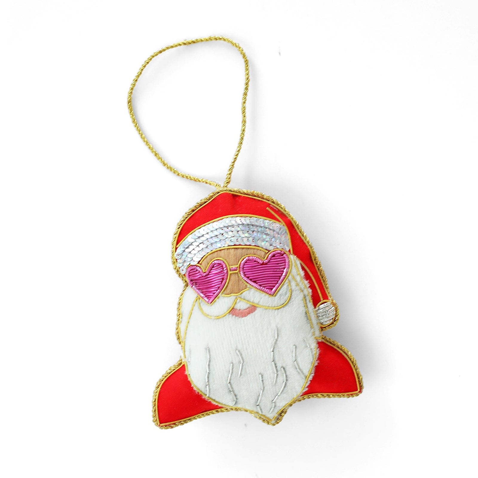 Red Santa Ornament, Jollity & Co
