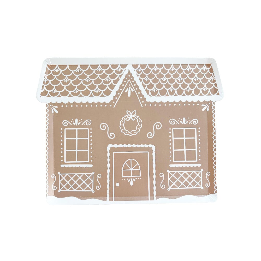 Baking Spirits Bright Gingerbread House Large Plates, Daydream Society