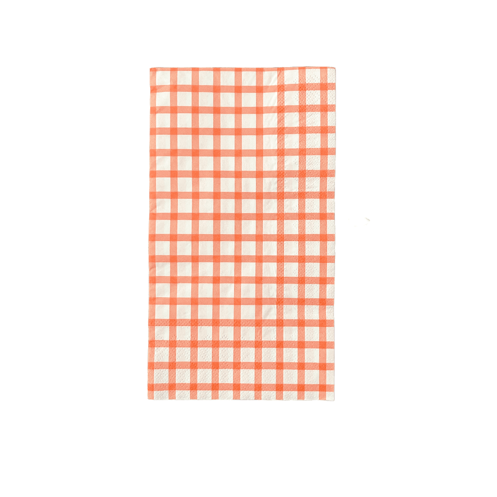 Baking Spirits Bright Light Red Gingham Guest Napkins, Daydream Society