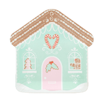 Baking Spirits Bright Mint Gingerbread House Large Plates, Daydream Society