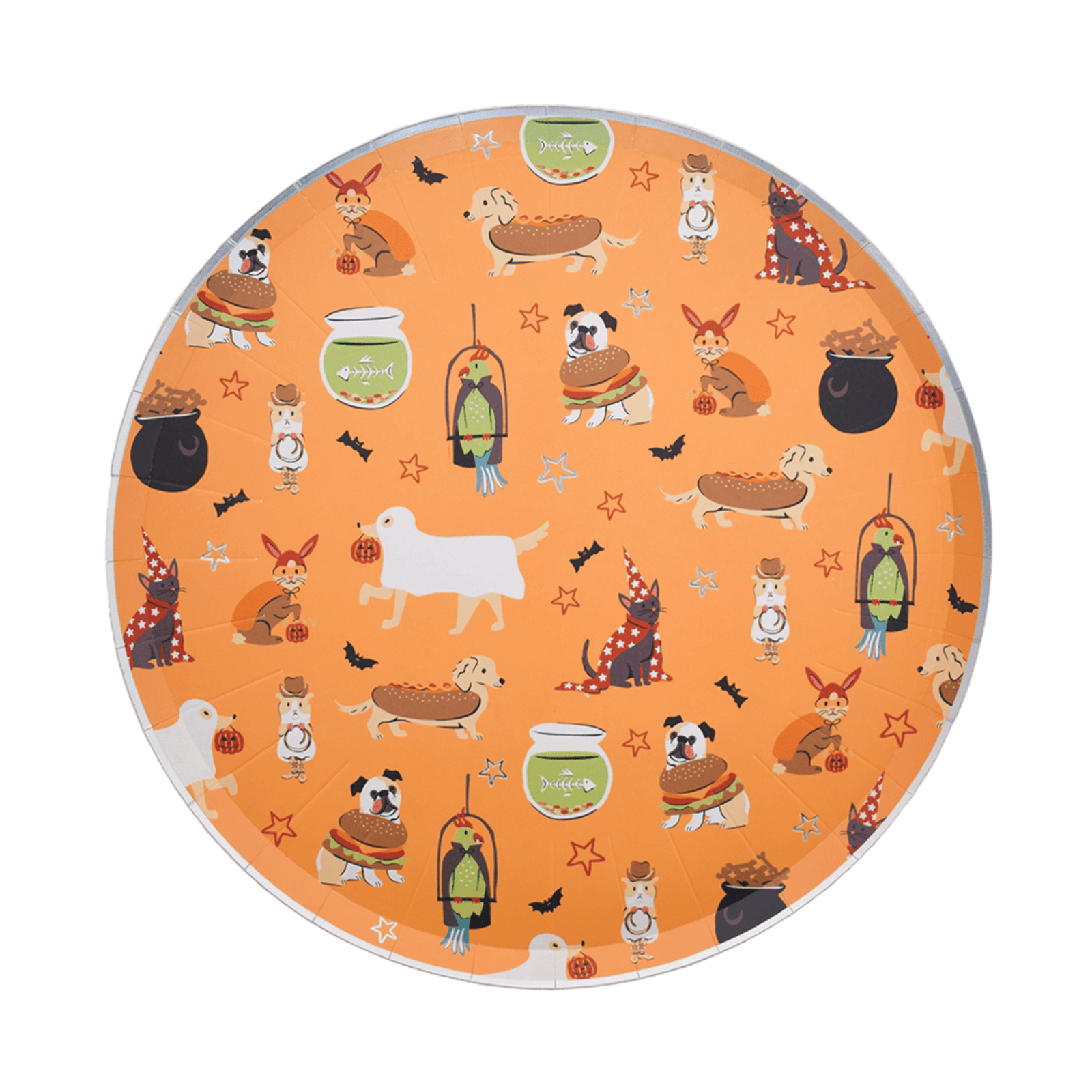 Trick or Treat Street Pets in Costume Large Plates, Daydream Society