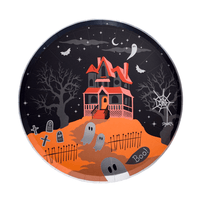 Trick or Treat Street Scene Large Plates, Daydream Sociey