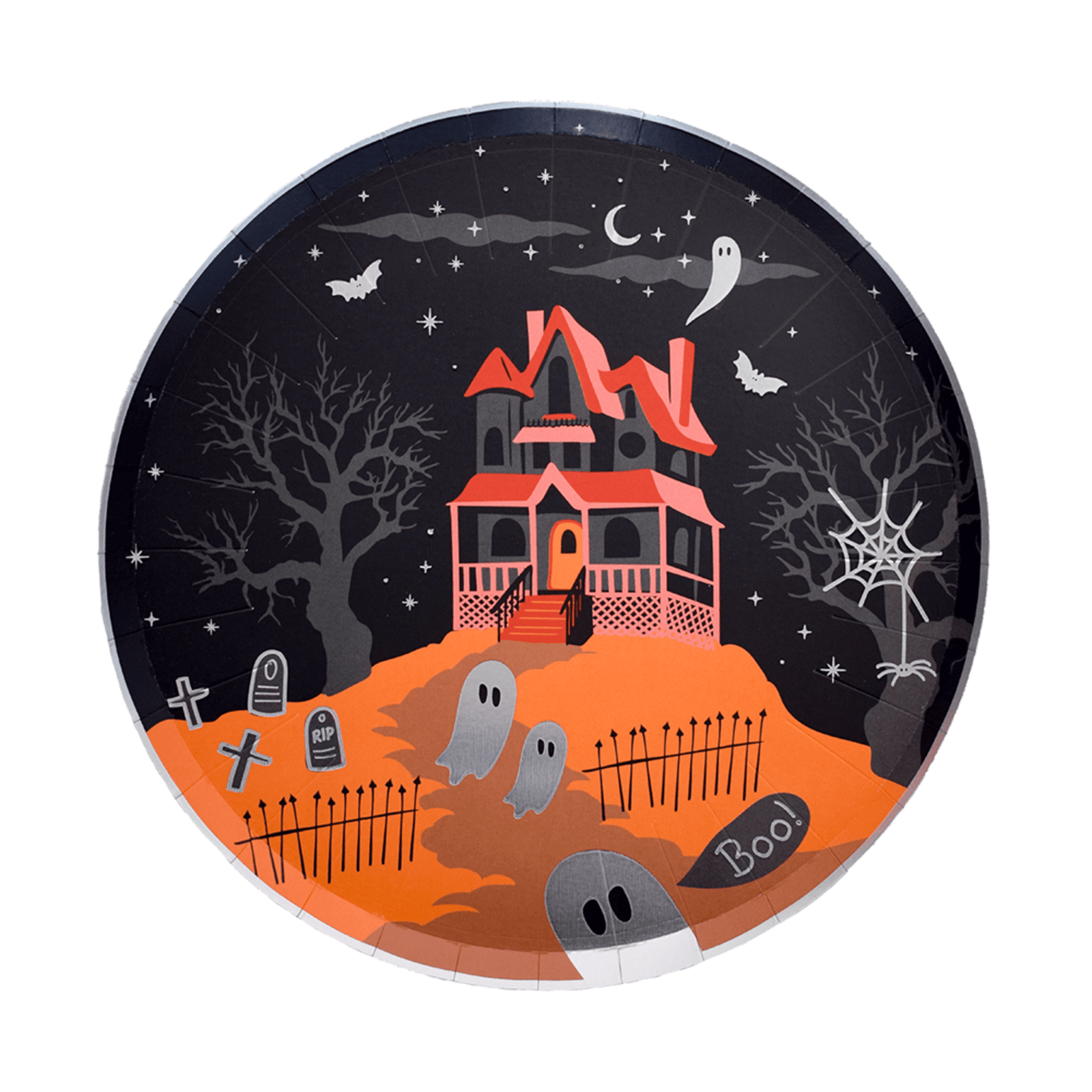 Trick or Treat Street Scene Large Plates, Daydream Sociey