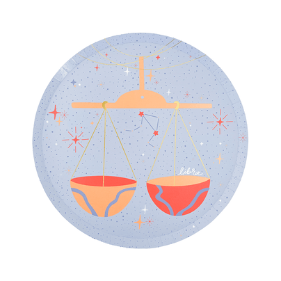 Zodiac Libra Dinner Plates, Jollity & Co