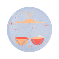 Zodiac Libra Dinner Plates, Jollity & Co