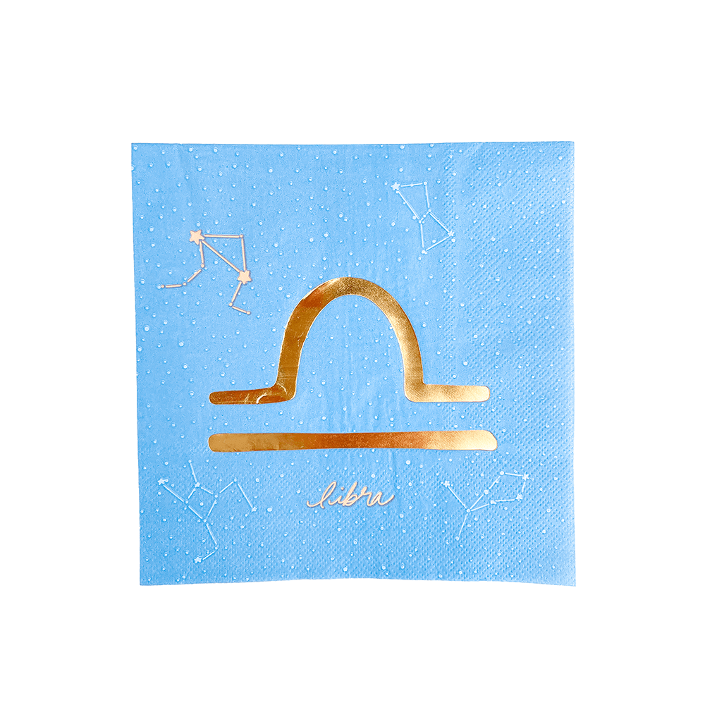 Zodiac Libra Large Napkins, Jollity & Co