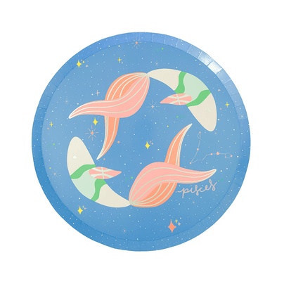 Zodiac Pisces Dinner Plates, Jollity & Co