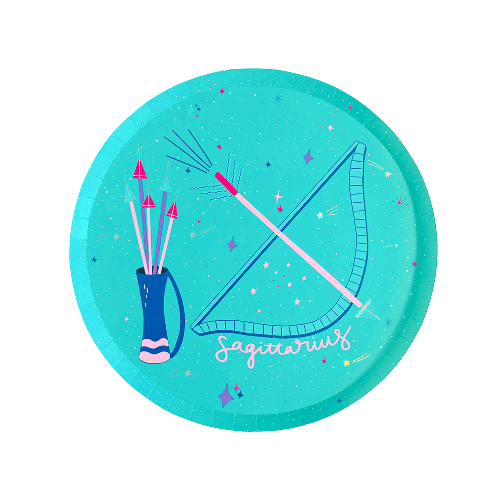 Zodiac Sagittarius Dinner Plates, Jollity & Co