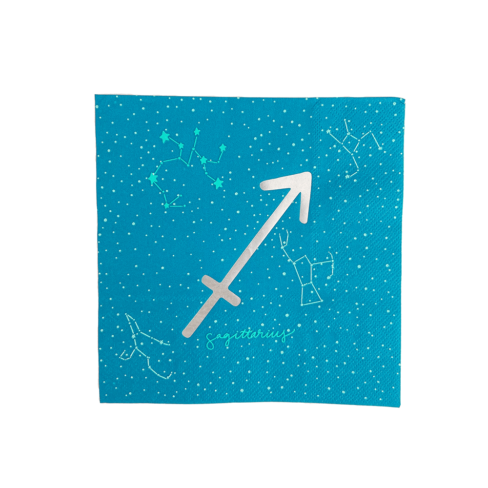 Zodiac Sagittarius Large Napkins, Jollity & Co