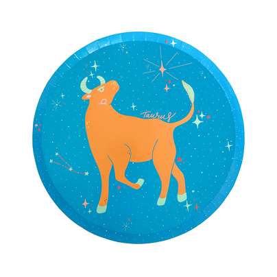 Zodiac Taurus Dinner Plates, Jollity & Co