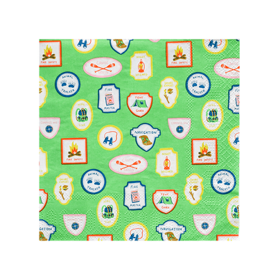 Camp Explorer Badge Large Napkins, Daydream Society