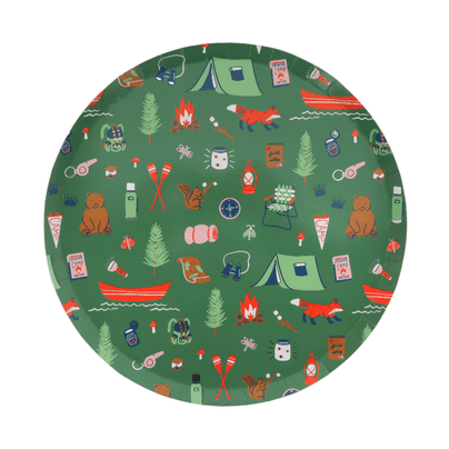 Camp Explorer Camp Pattern Large Plates, Daydream Society